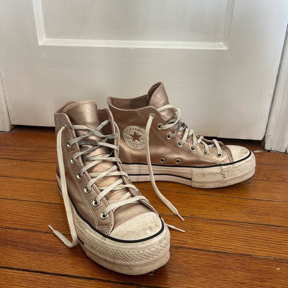 Converse Women's High-Top Sneakers - Rose Gold